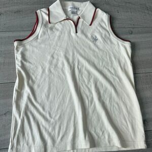 Vintage‎ Tehama Nancy Haley Vail Sleeveless Polo Shirt (L)